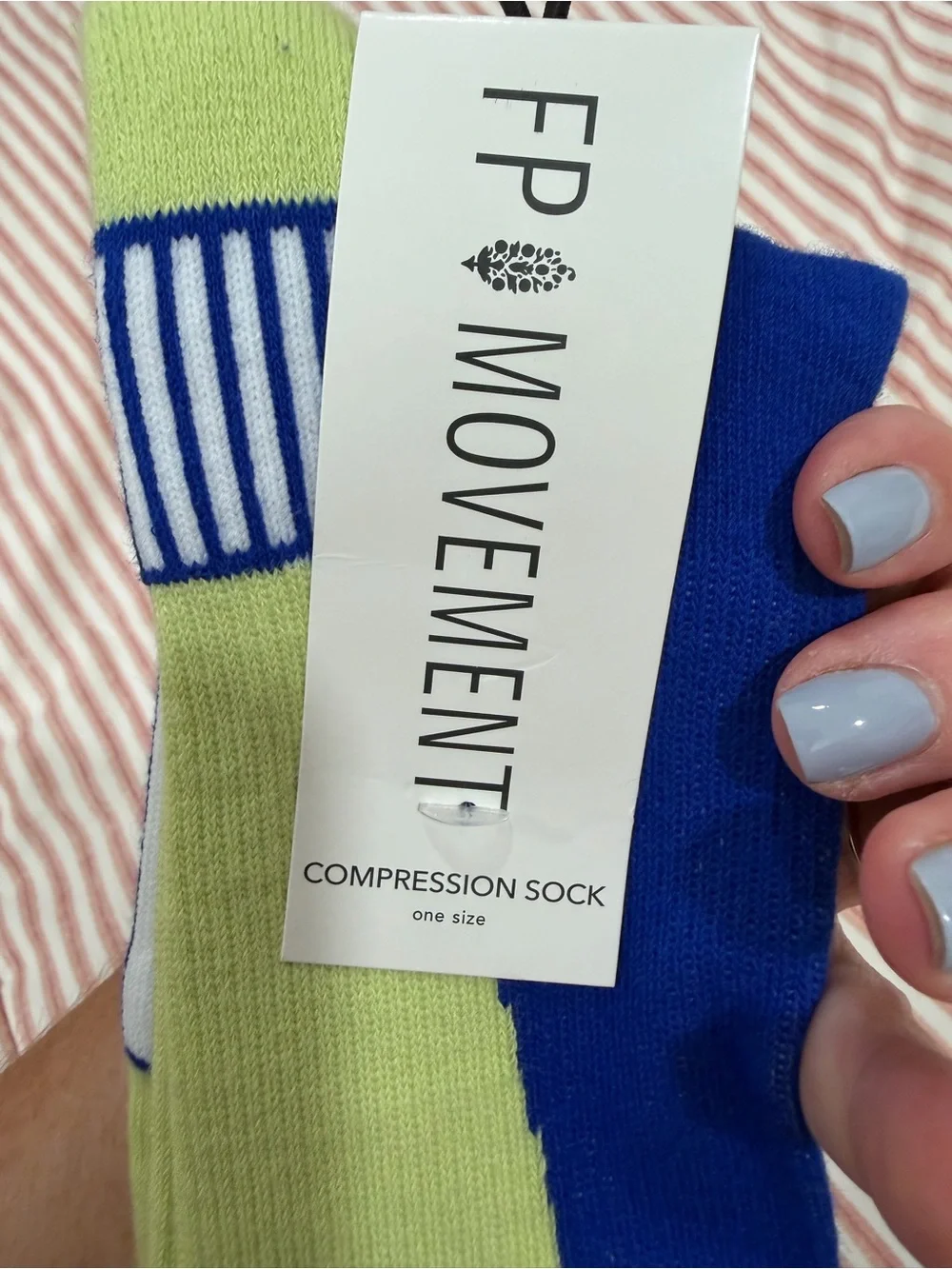 MVMT Neon Lime & Royal Blue Athletic Compression Socks